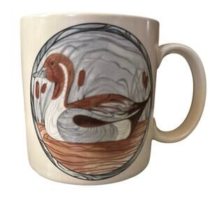 Applause Ceramic Mallard Duck Graphic Print Coffee Cup